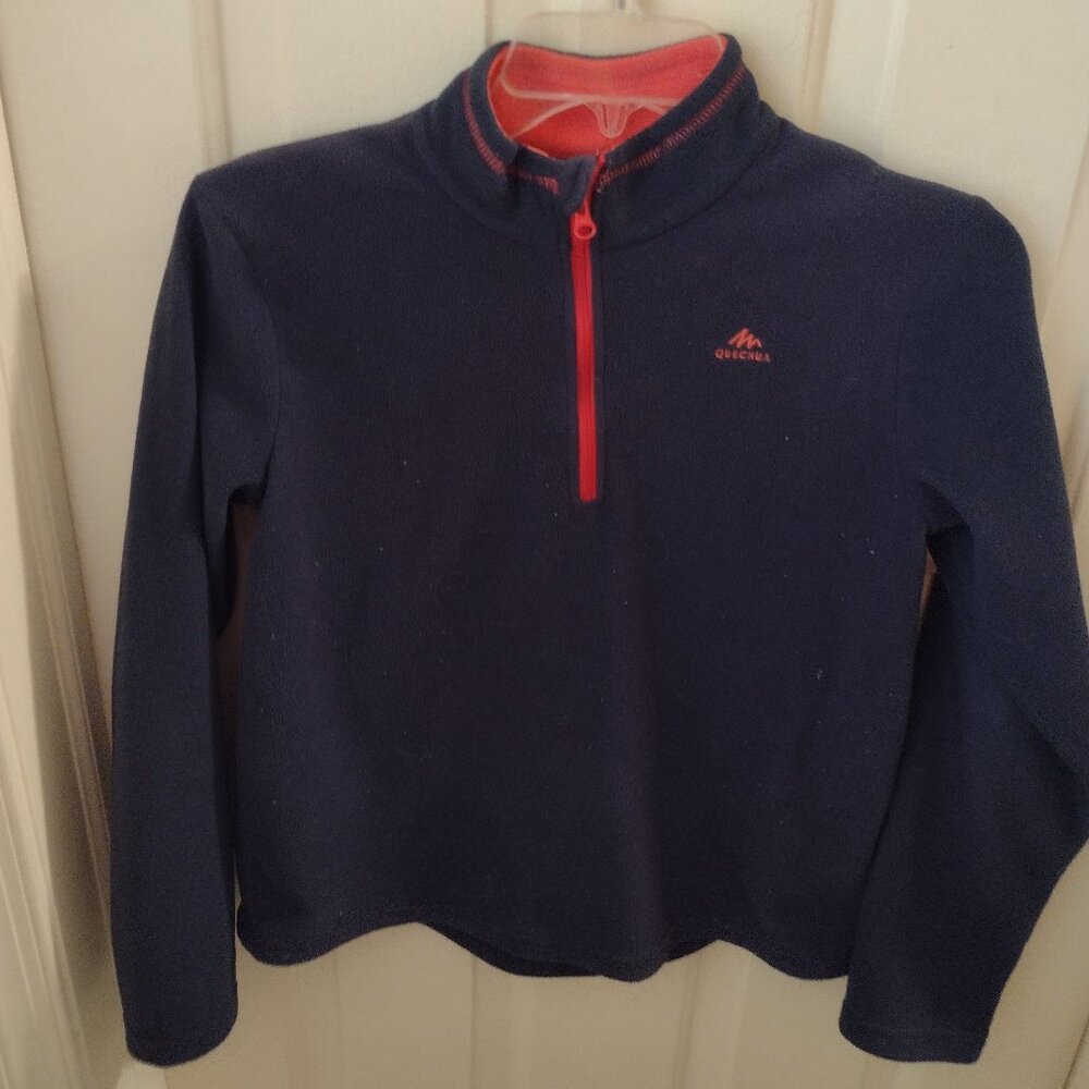 Quechua by Decathlon girls 12-13 fleece half-zip pullover